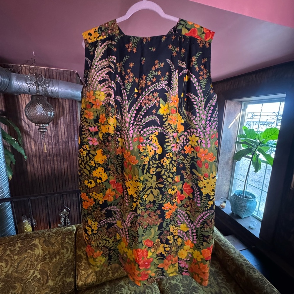 Floral Black Dress